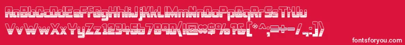 フォントBonkout – 赤い背景に白い文字