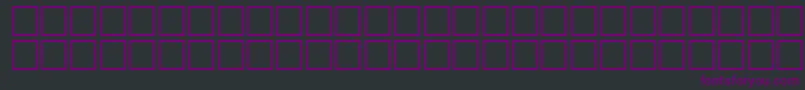 フォントMcsFarisySUNormal. – 黒い背景に紫のフォント