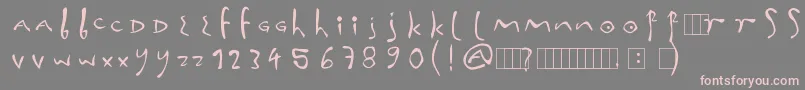 InnaFonta Font – Pink Fonts on Gray Background