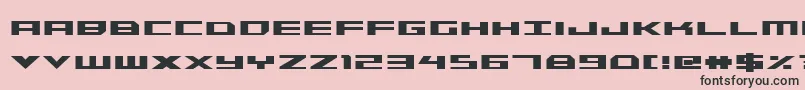 TriremeCondensedBold Font – Black Fonts on Pink Background