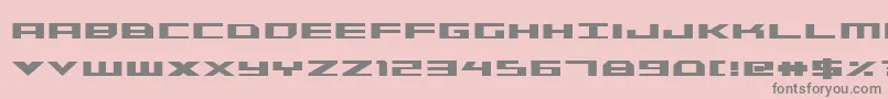 TriremeCondensedBold Font – Gray Fonts on Pink Background