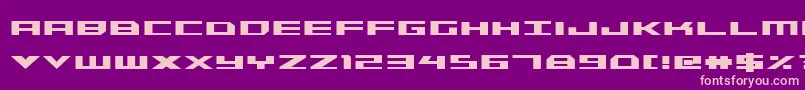 TriremeCondensedBold Font – Pink Fonts on Purple Background