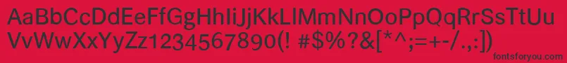 Helvari Font – Black Fonts on Red Background
