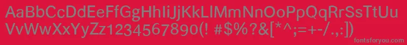 Helvari Font – Gray Fonts on Red Background