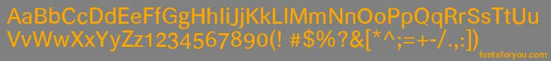 Helvari Font – Orange Fonts on Gray Background