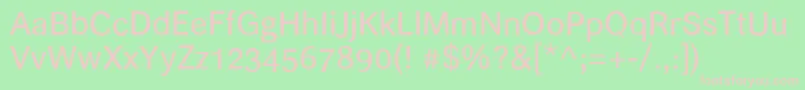 Helvari Font – Pink Fonts on Green Background