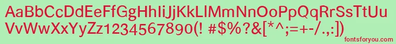 Helvari Font – Red Fonts on Green Background