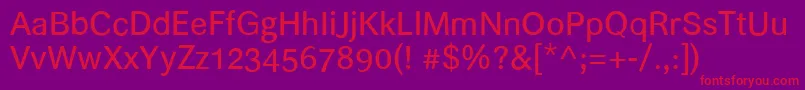 Helvari Font – Red Fonts on Purple Background