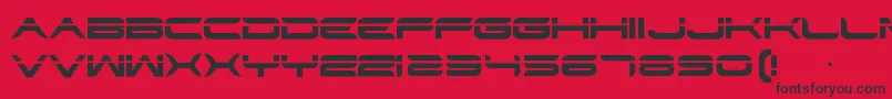 Fonte Str – fontes pretas em um fundo vermelho