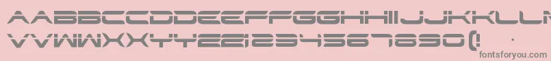 Str Font – Gray Fonts on Pink Background