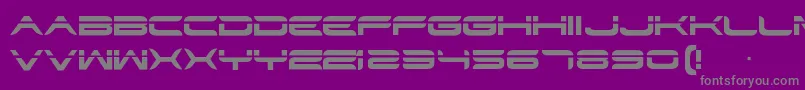 Str Font – Gray Fonts on Purple Background