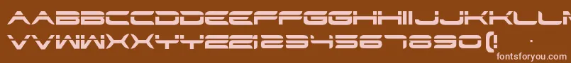 Str Font – Pink Fonts on Brown Background