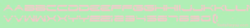 Str Font – Pink Fonts on Green Background