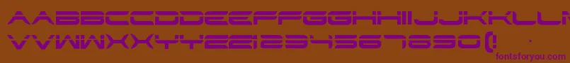 Str Font – Purple Fonts on Brown Background