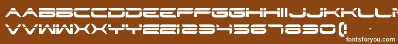 Str Font – White Fonts on Brown Background