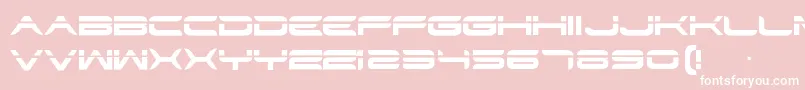 Шрифт Str – белые шрифты на розовом фоне