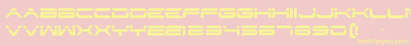 Str Font – Yellow Fonts on Pink Background