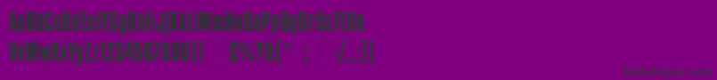 CompactaPlain Font – Black Fonts on Purple Background