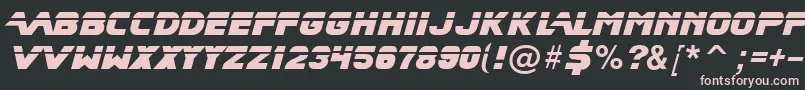 BladeRunnerMovieFont Font – Pink Fonts on Black Background