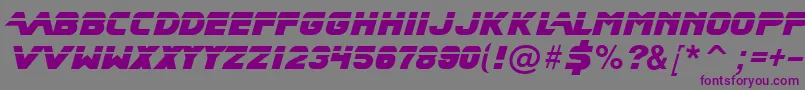 BladeRunnerMovieFont Font – Purple Fonts on Gray Background