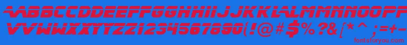 fuente BladeRunnerMovieFont – Fuentes Rojas Sobre Fondo Azul