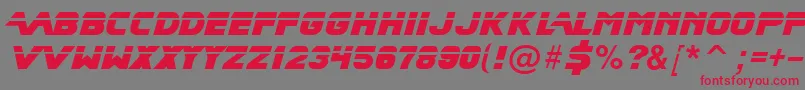 フォントBladeRunnerMovieFont – 赤い文字の灰色の背景