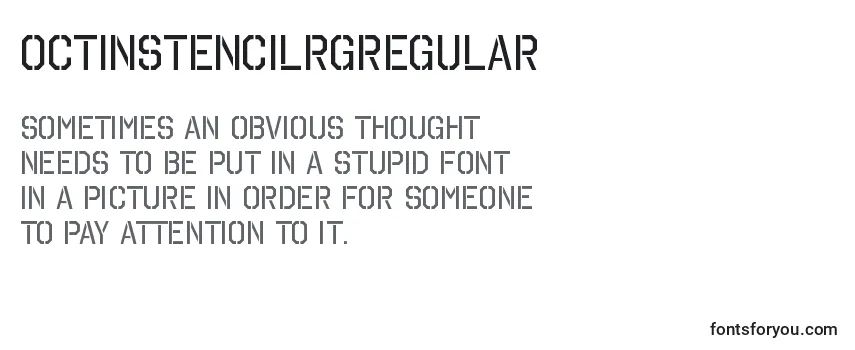 Review of the OctinstencilrgRegular Font