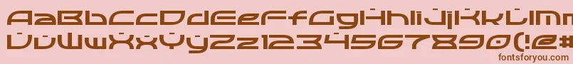 Optic Font – Brown Fonts on Pink Background