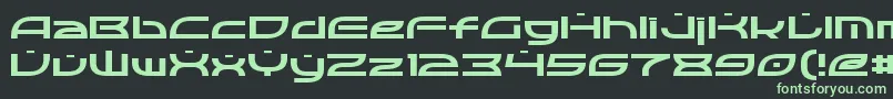 Optic Font – Green Fonts on Black Background