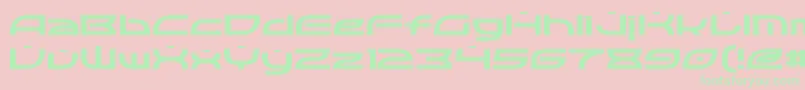 Optic Font – Green Fonts on Pink Background