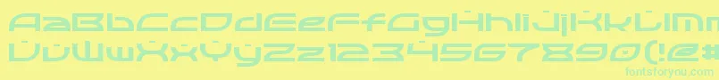 Optic Font – Green Fonts on Yellow Background