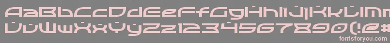 Optic Font – Pink Fonts on Gray Background