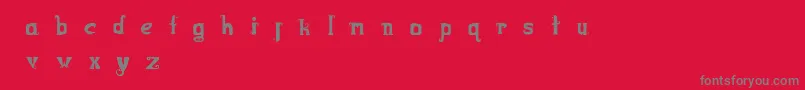 Bootsbarkley Font – Gray Fonts on Red Background