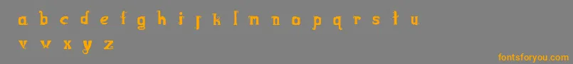 Bootsbarkley-Schriftart – Orangefarbene Schriften auf grauem Hintergrund