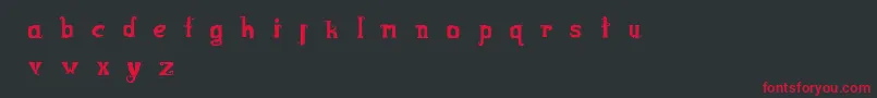 Bootsbarkley Font – Red Fonts on Black Background