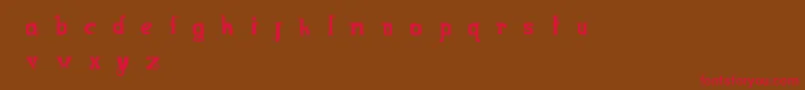Bootsbarkley Font – Red Fonts on Brown Background