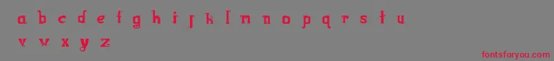 Bootsbarkley Font – Red Fonts on Gray Background