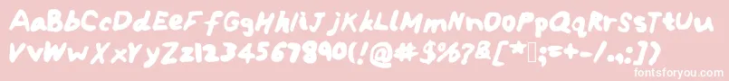 Iysdeadendstreet Font – White Fonts on Pink Background
