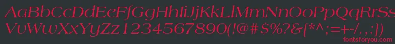 AmericanastdItalic Font – Red Fonts on Black Background
