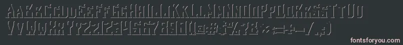 Więcej informacji o czcionce BeardedladyShadow Czcionka BeardedladyShadow – różowe czcionki na czarnym tle