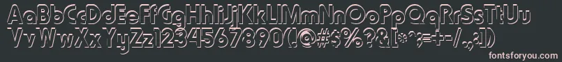 Blooshooz Font – Pink Fonts on Black Background