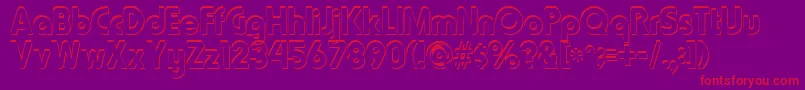 Blooshooz Font – Red Fonts on Purple Background