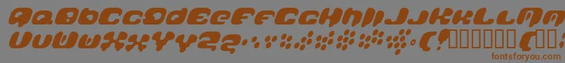 Galaxytail Font – Brown Fonts on Gray Background