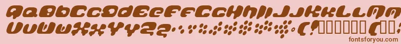 Galaxytail Font – Brown Fonts on Pink Background