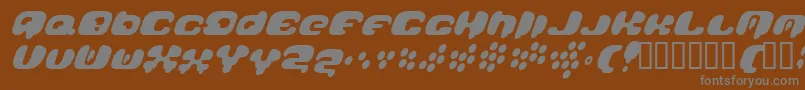 Galaxytail Font – Gray Fonts on Brown Background