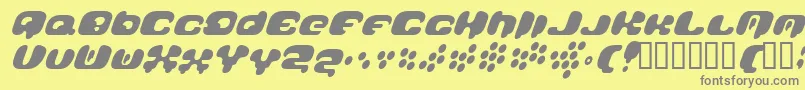 Galaxytail Font – Gray Fonts on Yellow Background