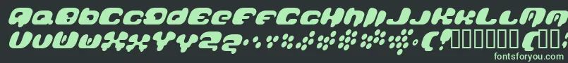 Galaxytail Font – Green Fonts on Black Background