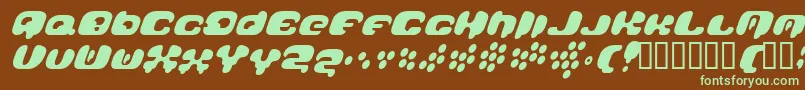 Galaxytail Font – Green Fonts on Brown Background