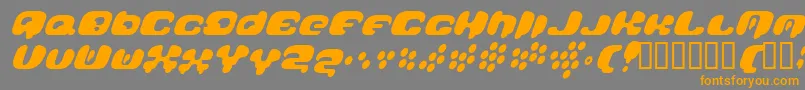 Galaxytail-Schriftart – Orangefarbene Schriften auf grauem Hintergrund