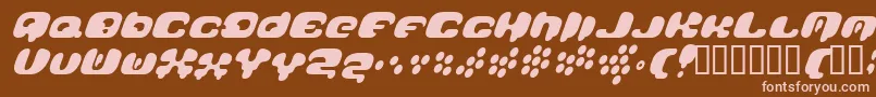 Galaxytail Font – Pink Fonts on Brown Background